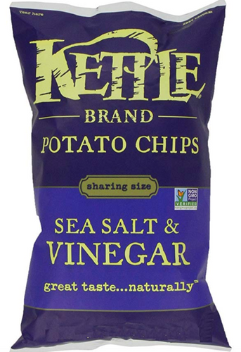 Kettle Chips Sea Salt and Vinegar Chips, 220 Gram