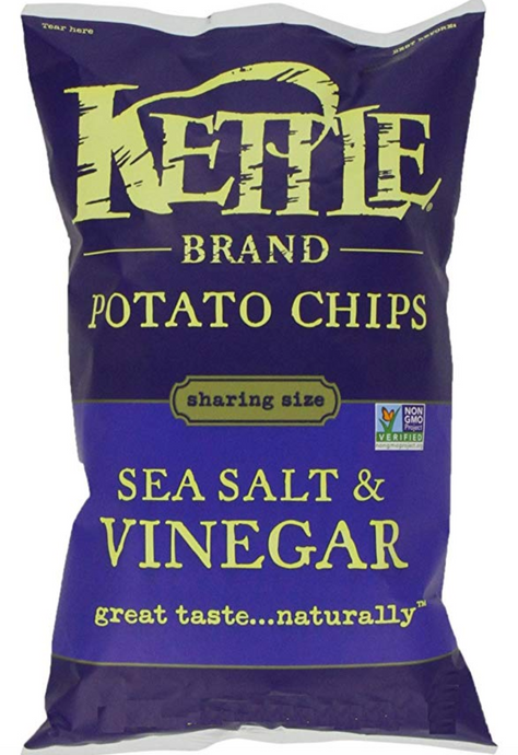 Kettle Chips Sea Salt and Vinegar Chips, 220 Gram