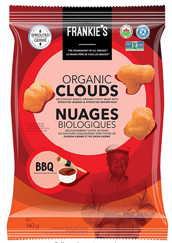 Crunchy BBQ Puffs Baked - Vegan, Gluten Free, No GMO, Sprouted Protein Snacks - 120 Grams